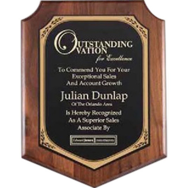 Walnut Plaque - Walnut Plaque - Image 0 of 1