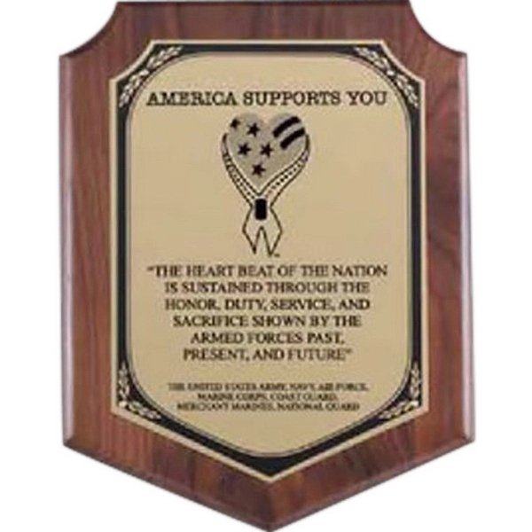 Walnut Plaque - Walnut Plaque - Image 0 of 1
