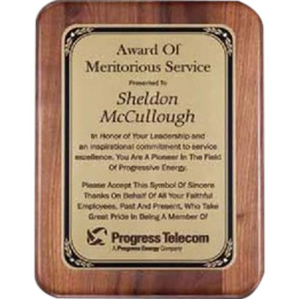 Walnut Plaque - Walnut Plaque - Image 0 of 1