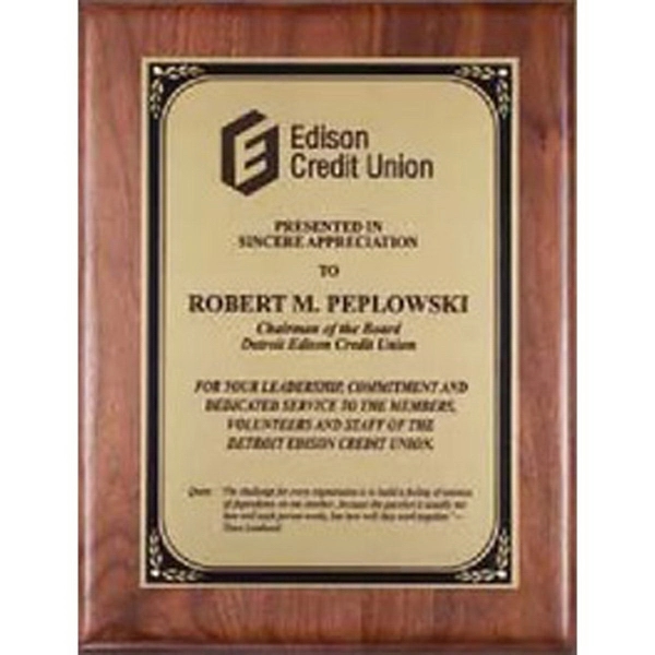 Walnut Plaque - Walnut Plaque - Image 0 of 1