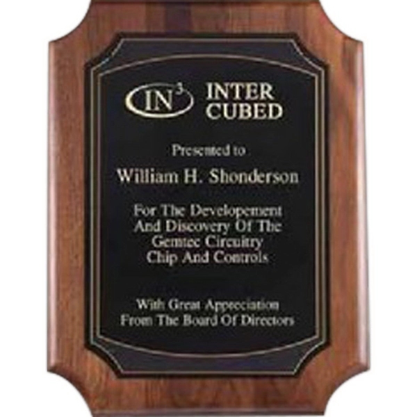 Walnut Plaque - Walnut Plaque - Image 0 of 1