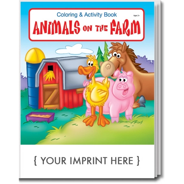 Custom Animals on the Farm Coloring and Activity Book