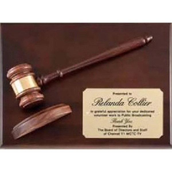 Gavel Plaque - Gavel Plaque - Image 0 of 1