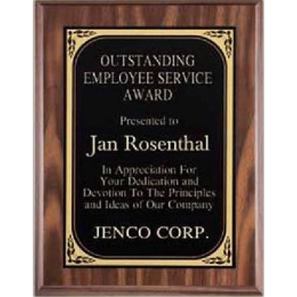 Walnut Finish Plaque - Walnut Finish Plaque - Image 0 of 1