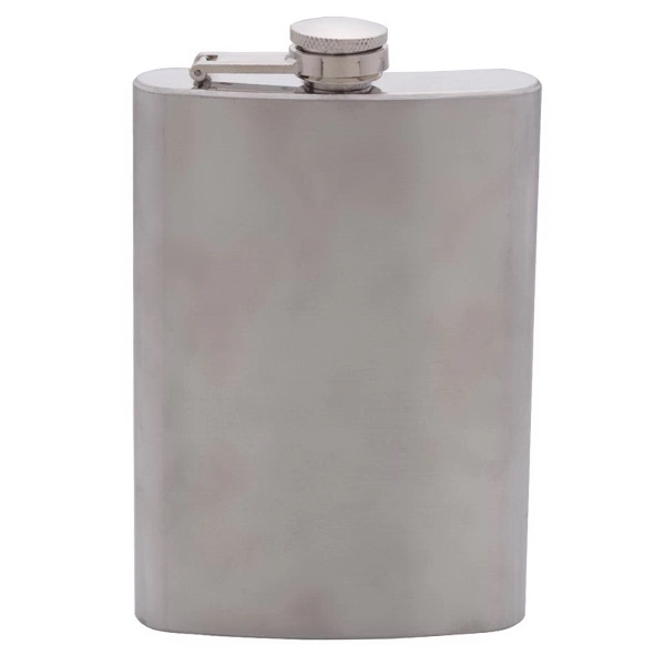 Stainless Steel 8 oz. Flask - Stainless Steel 8 oz. Flask - Image 1 of 3