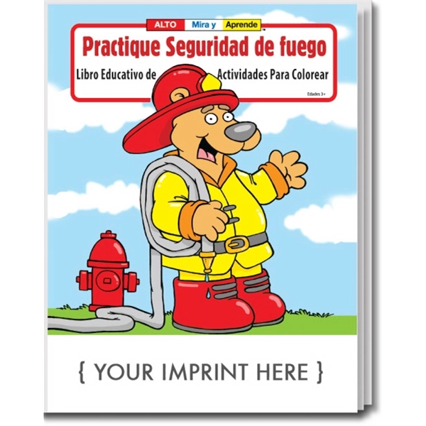 Practice Fire Safety Spanish Coloring and Activity Book - Practice Fire Safety Spanish Coloring and Activity Book - Image 0 of 2