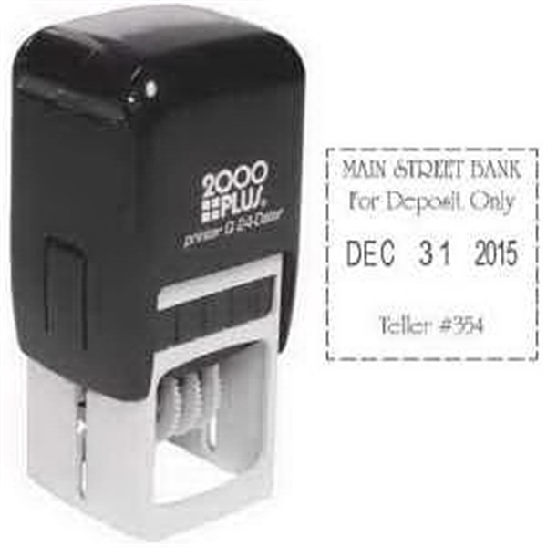 2000 PLUS Custom Self-Inking Square Date Stamp - 2000 PLUS Custom Self-Inking Square Date Stamp - Image 1 of 1