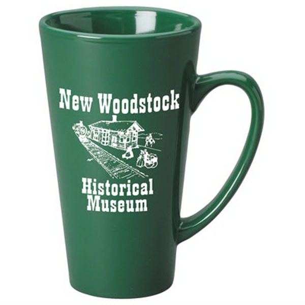 16 oz Cafe Latte Tall Funnel Gloss Mug - 16 oz Cafe Latte Tall Funnel Gloss Mug - Image 3 of 6