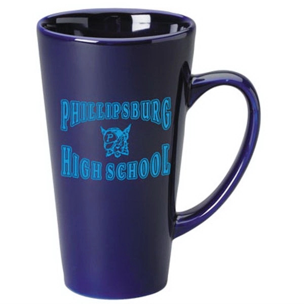 16 oz Cafe Latte Tall Funnel Gloss Mug - 16 oz Cafe Latte Tall Funnel Gloss Mug - Image 1 of 6