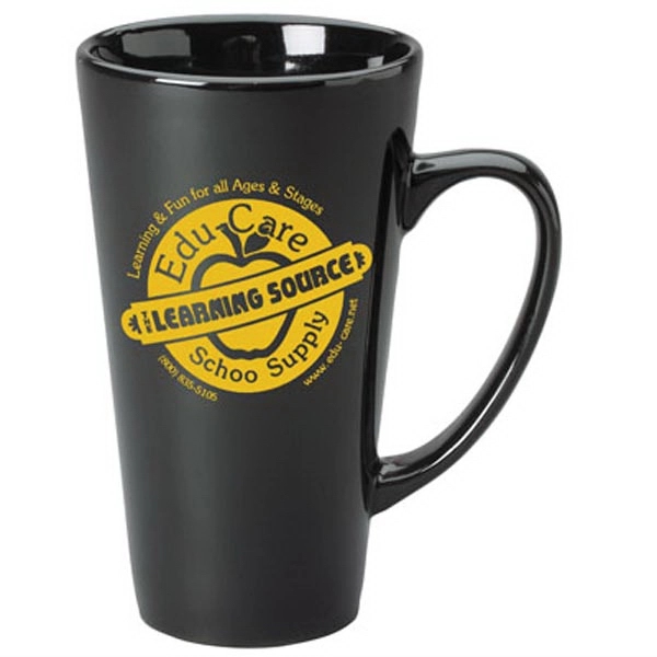 16 oz Cafe Latte Tall Funnel Gloss Mug - 16 oz Cafe Latte Tall Funnel Gloss Mug - Image 6 of 6