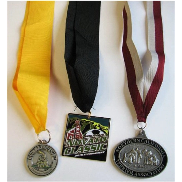 2 inch custom die struck soft enamel neck medals w - 2 inch custom die struck soft enamel neck medals w - Image 0 of 2