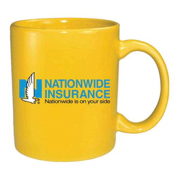 11 oz Vitrified C-Handle Coffee Mug - 11 oz Vitrified C-Handle Coffee Mug - Image 1 of 8