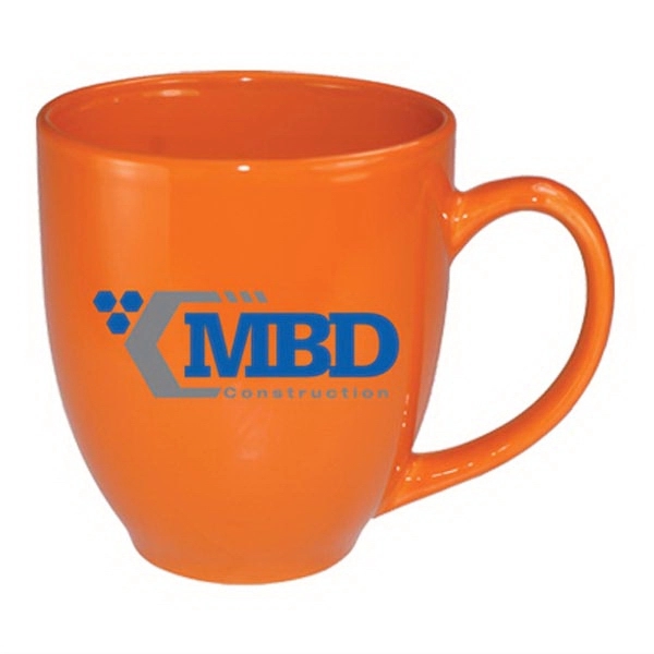 15 oz Glossy Vitrified Bistro Coffee Mugs - 15 oz Glossy Vitrified Bistro Coffee Mugs - Image 1 of 8