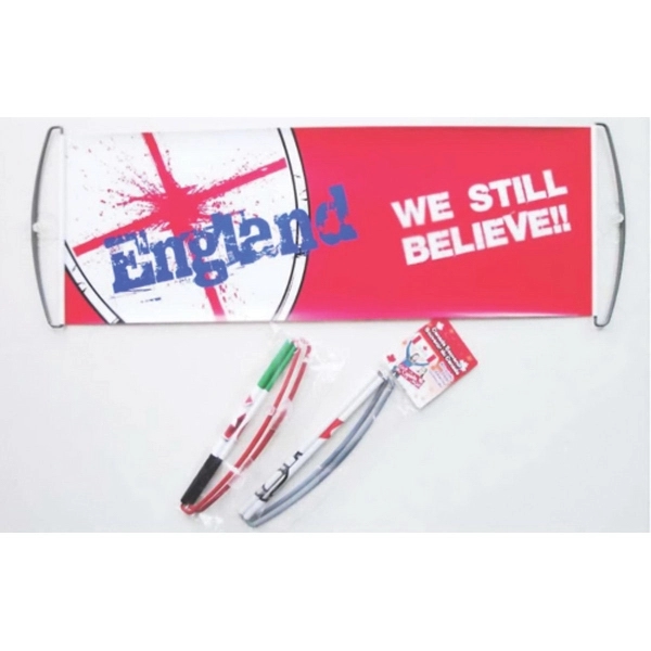 Retractable Fan Hand Held Scrolling Banner Cheering Flag - Retractable Fan Hand Held Scrolling Banner Cheering Flag - Image 0 of 0
