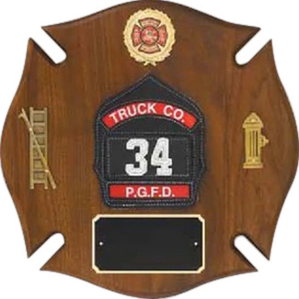 Genuine Walnut Maltese Cross Plaque - Genuine Walnut Maltese Cross Plaque - Image 0 of 0