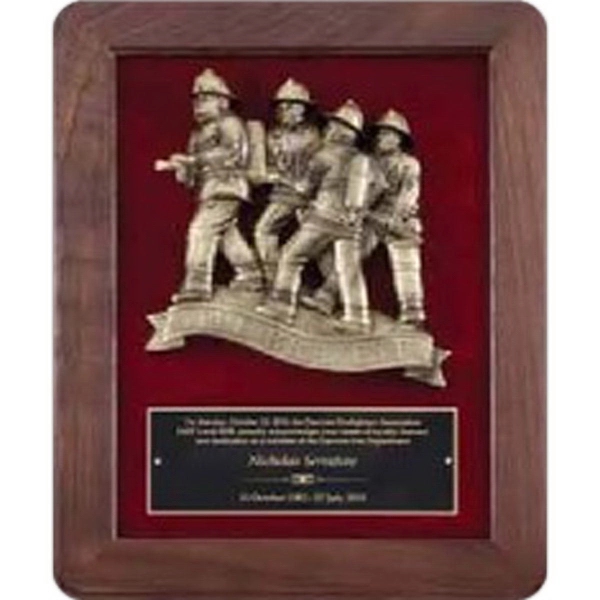 Genuine Walnut Frame With Fireman Casting And Plate - Genuine Walnut Frame With Fireman Casting And Plate - Image 0 of 0