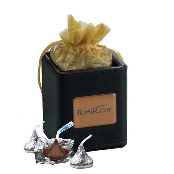X-Cube Pen Holder filled with foil wrapped chocolate - X-Cube Pen Holder filled with foil wrapped chocolate - Image 0 of 0