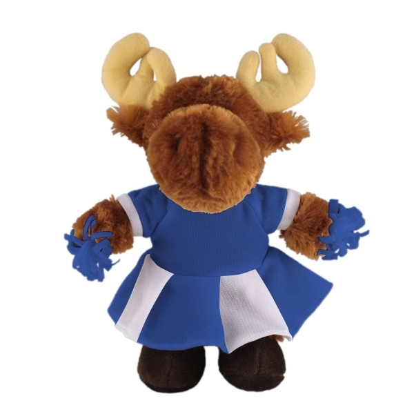 Soft Plush Stuffed Moose with Cheerleader Outfit - Soft Plush Stuffed Moose with Cheerleader Outfit - Image 1 of 3