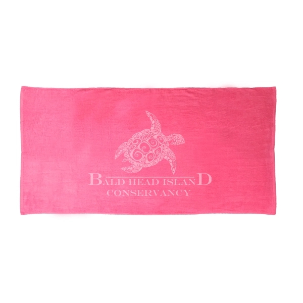 Neon Pink 32x64 Terry Velour Beach Towels. - Neon Pink 32x64 Terry Velour Beach Towels. - Image 3 of 10
