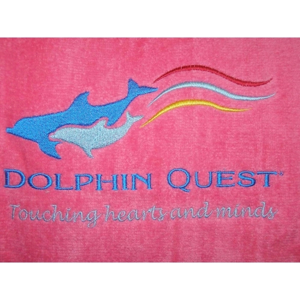 Neon Pink 32x64 Terry Velour Beach Towels. - Neon Pink 32x64 Terry Velour Beach Towels. - Image 4 of 10