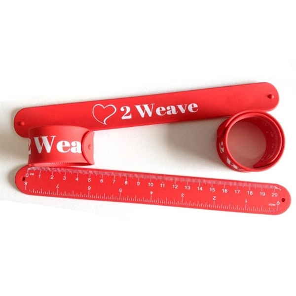 Silicone Slap Ruler Bands with Logo Printed