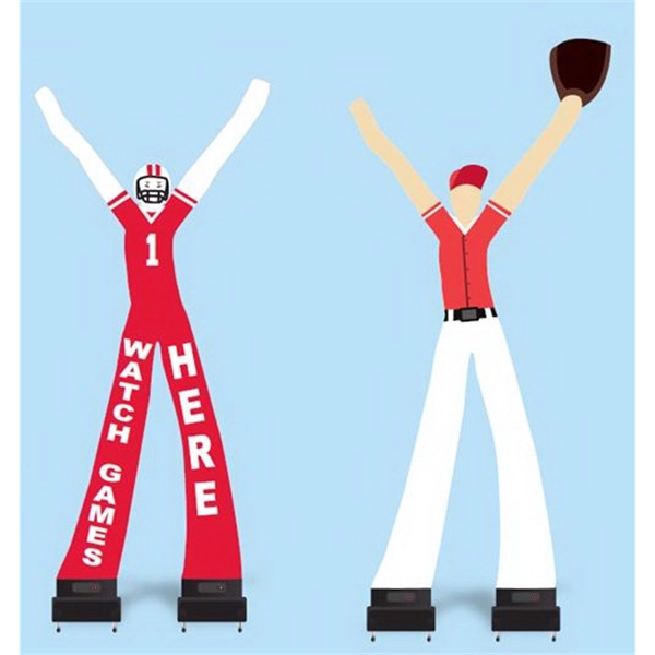 20ft Sports 2 Leg Fly Guy With 2 x High Power Fans - 20ft Sports 2 Leg Fly Guy With 2 x High Power Fans - Image 0 of 0