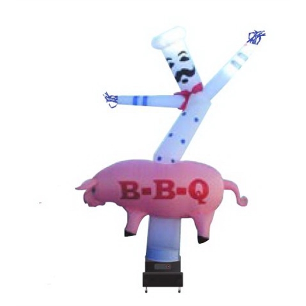 15ft Chef BBQ Pig Wavy Tube Dude With 18" High Power Fan - 15ft Chef BBQ Pig Wavy Tube Dude With 18" High Power Fan - Image 0 of 0