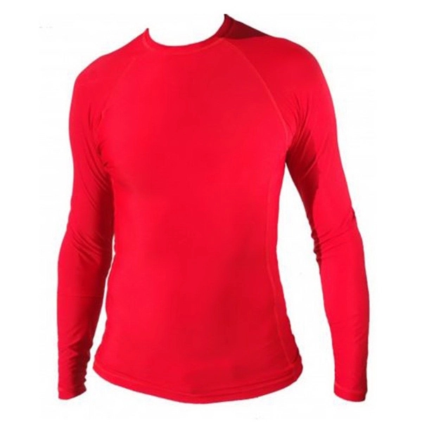 Adult Compression Long Sleeve Rashguard, UPF 50, Made in USA - Adult Compression Long Sleeve Rashguard, UPF 50, Made in USA - Image 1 of 6