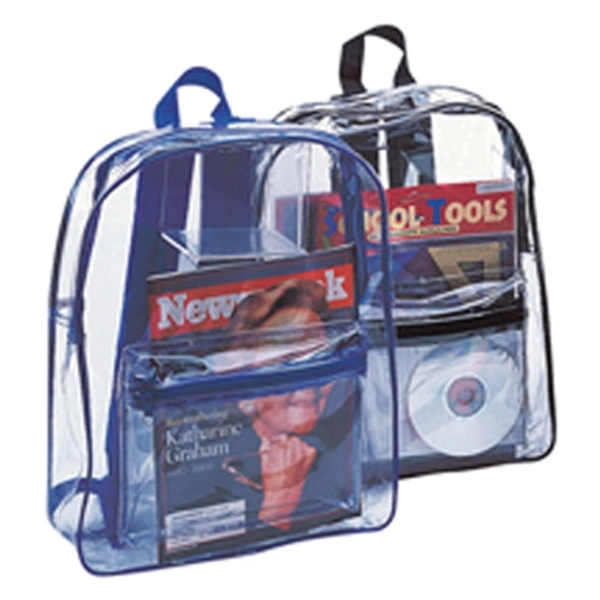 0.3 mm Clear PVC Security Backpack - 0.3 mm Clear PVC Security Backpack - Image 0 of 0