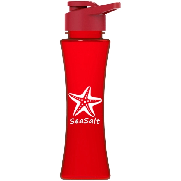 The Curve 17 oz  Bottle with Drink Thru Lid - The Curve 17 oz  Bottle with Drink Thru Lid - Image 10 of 13