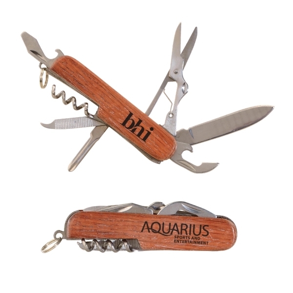Custom Rosewood Multi-Function Pocket Utility Knife/Tool