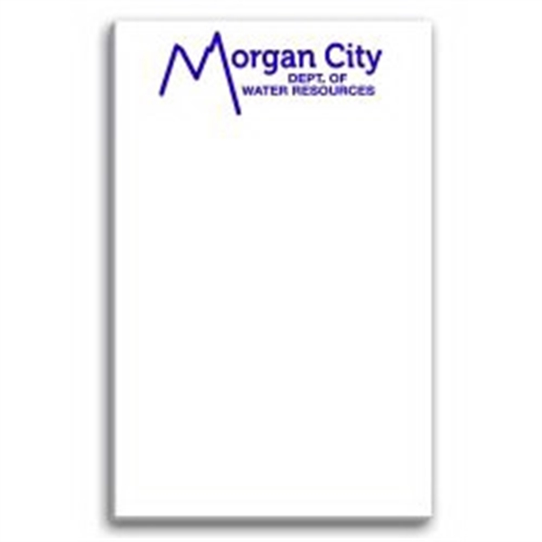 Paper Note Pad 3 1/2 x 5 1/2, 25 pages, w/ magnet - Paper Note Pad 3 1/2 x 5 1/2, 25 pages, w/ magnet - Image 0 of 0