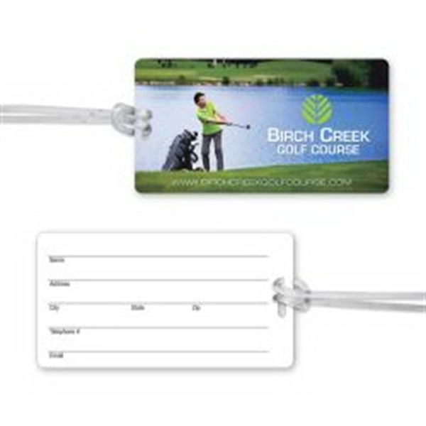 Ultra-Thin Luggage Tag with Clear Strap - Ultra-Thin Luggage Tag with Clear Strap - Image 0 of 0