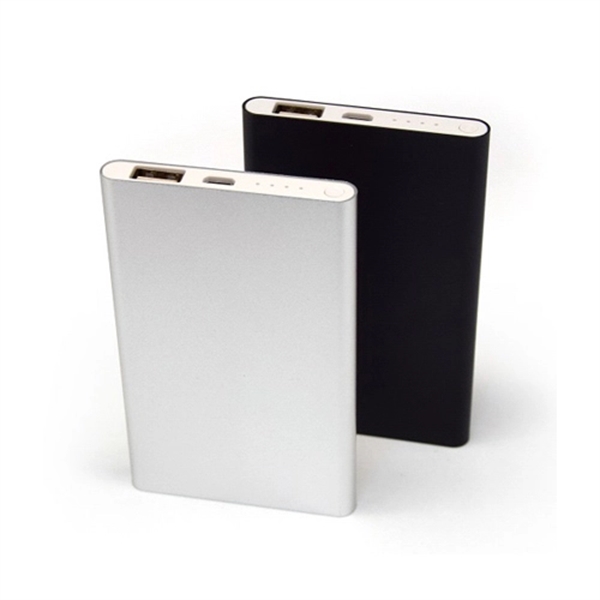 4000mah Aluminum Ultra-Slim Power Bank - 4000mah Aluminum Ultra-Slim Power Bank - Image 1 of 4