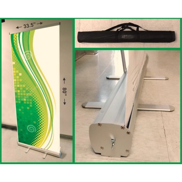 Standard 33.5 x 80 Inch Retractable Banner with Graphic - Standard 33.5 x 80 Inch Retractable Banner with Graphic - Image 0 of 0