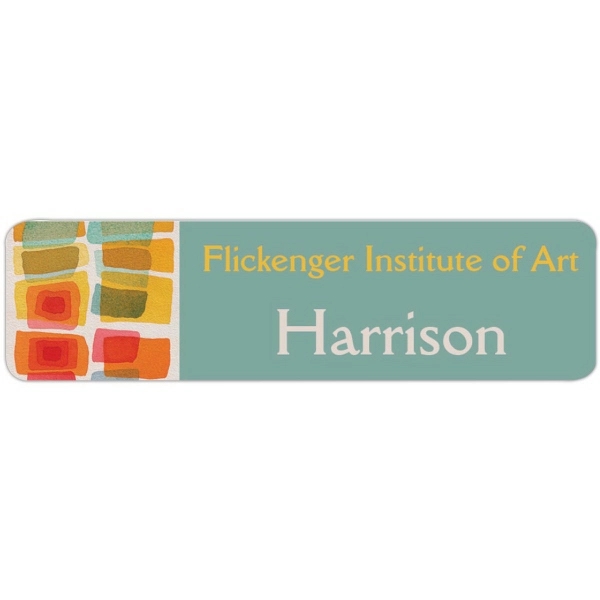 Full Color Name Badge 7/8"H x 3 1/4"W - Full Color Name Badge 7/8"H x 3 1/4"W - Image 0 of 0