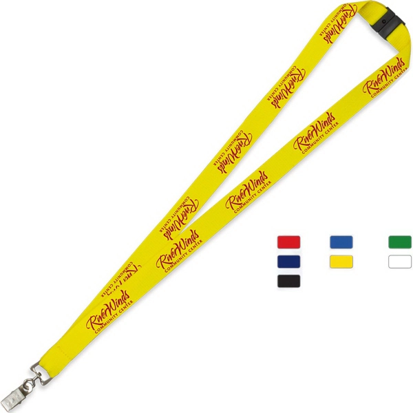 3/4" Silkscreen Lanyard with Breakaway Safety Release - 3/4" Silkscreen Lanyard with Breakaway Safety Release - Image 15 of 15