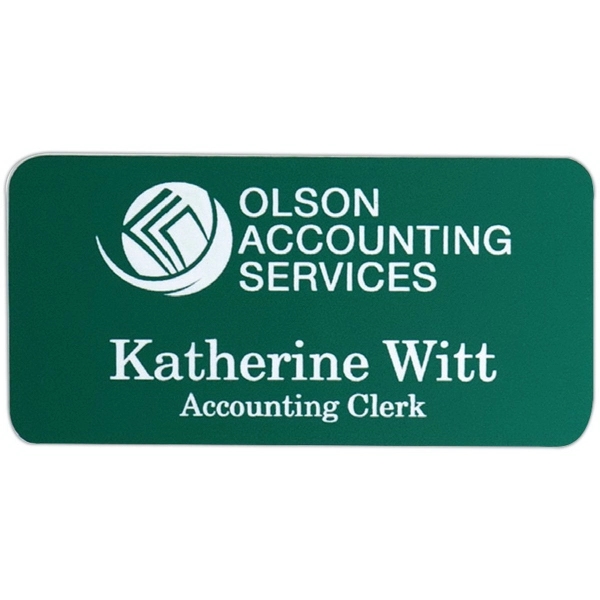 Plastic Engraved Logo Badge - Plastic Engraved Logo Badge - Image 5 of 5