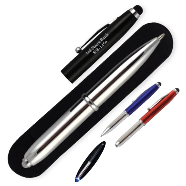 Three-In-One Stylus, Flashlight and Ballpoint Pen - Three-In-One Stylus, Flashlight and Ballpoint Pen - Image 0 of 3