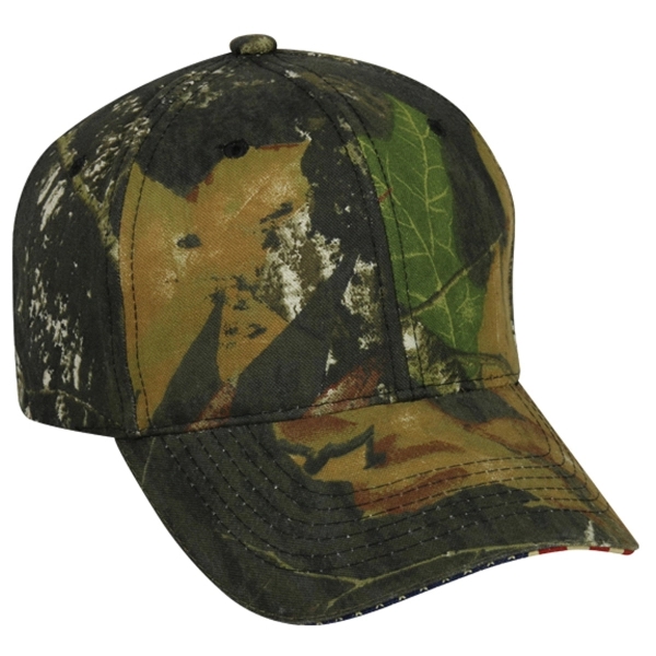 Camo Cap with American Flag Sandwich - Camo Cap with American Flag Sandwich - Image 1 of 1