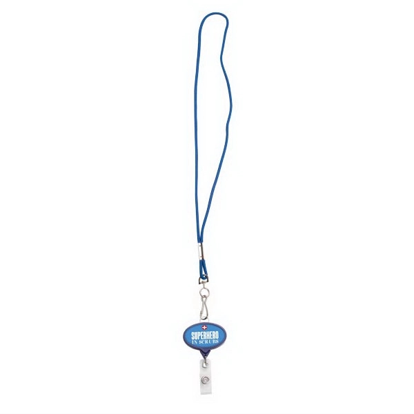 JUMBO Oval Badge Reel w/Lanyard Attachment - JUMBO Oval Badge Reel w/Lanyard Attachment - Image 1 of 6