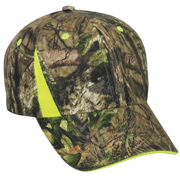 Custom Camo Cap with colored Inserts
