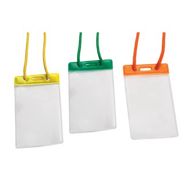 Custom Small Vertical Corded Card Holder