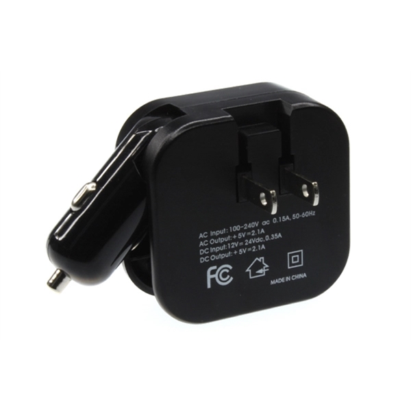 Hilltop - USB Type A charger with AC and car lighter plugs. - Hilltop - USB Type A charger with AC and car lighter plugs. - Image 4 of 11