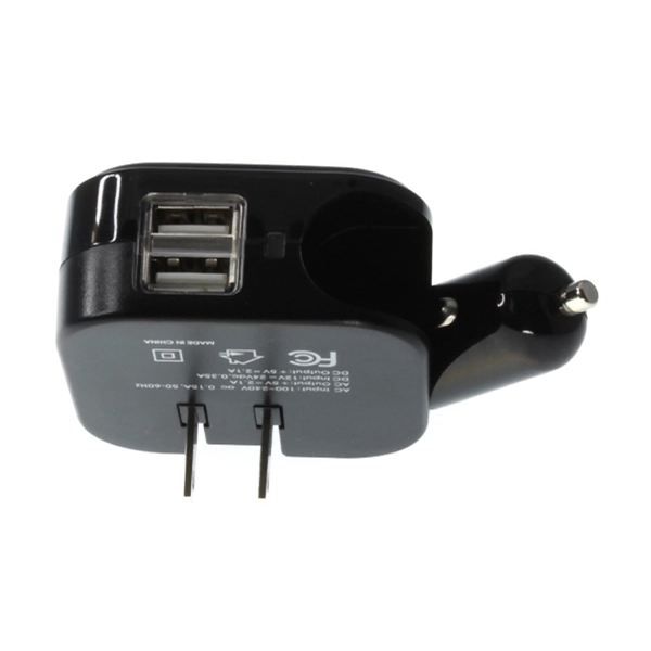 Hilltop - USB Type A charger with AC and car lighter plugs. - Hilltop - USB Type A charger with AC and car lighter plugs. - Image 9 of 11