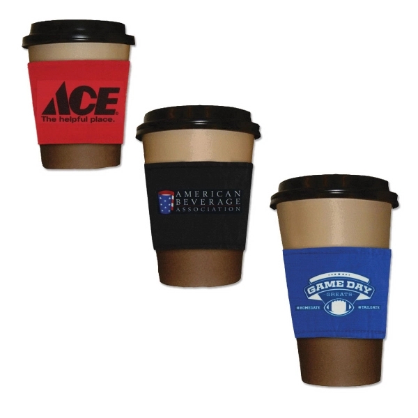 Reusable Deluxe Fabric Cup Sleeves - Reusable Deluxe Fabric Cup Sleeves - Image 0 of 5