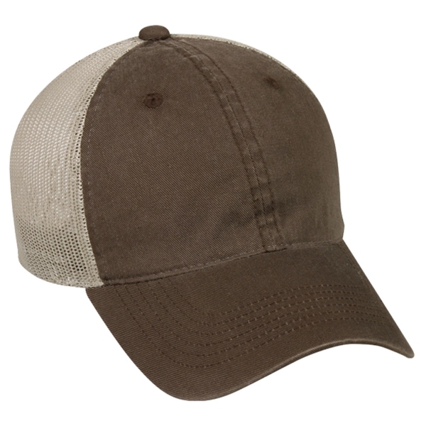 Heavy Garment Washed Mesh Back Cap - Heavy Garment Washed Mesh Back Cap - Image 19 of 38