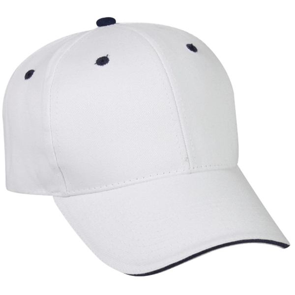 Structured Cap with Contrasting Accent