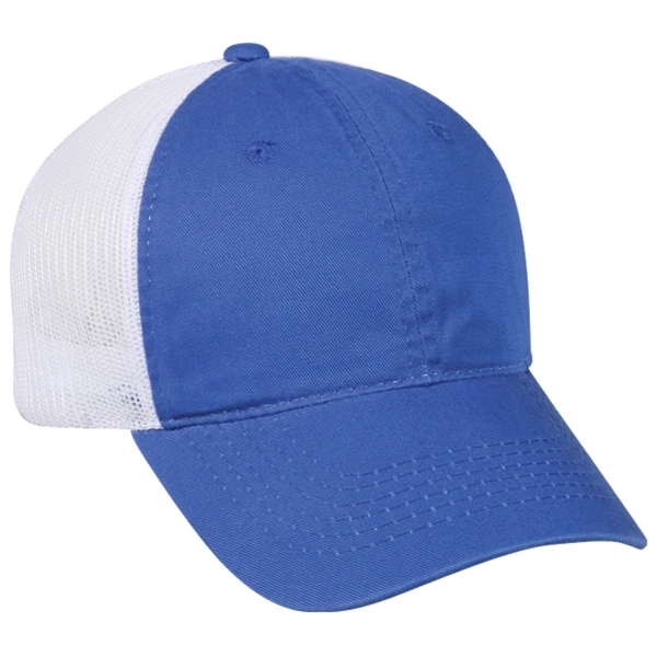 Custom Heavy Garment Washed Mesh Back Dad Cap