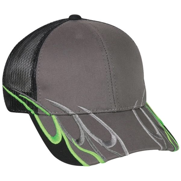 Embroidered Wave Design Cap - Embroidered Wave Design Cap - Image 3 of 3